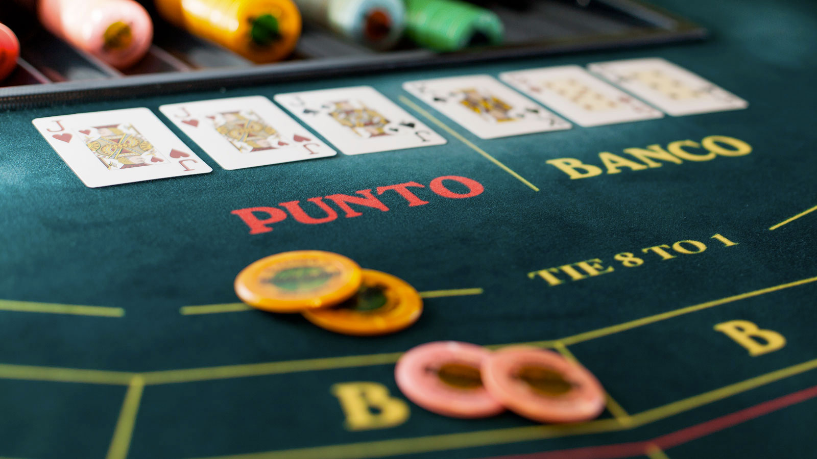 Grafico house edge baccarat: Banco, Giocatore e Pareggio a confronto