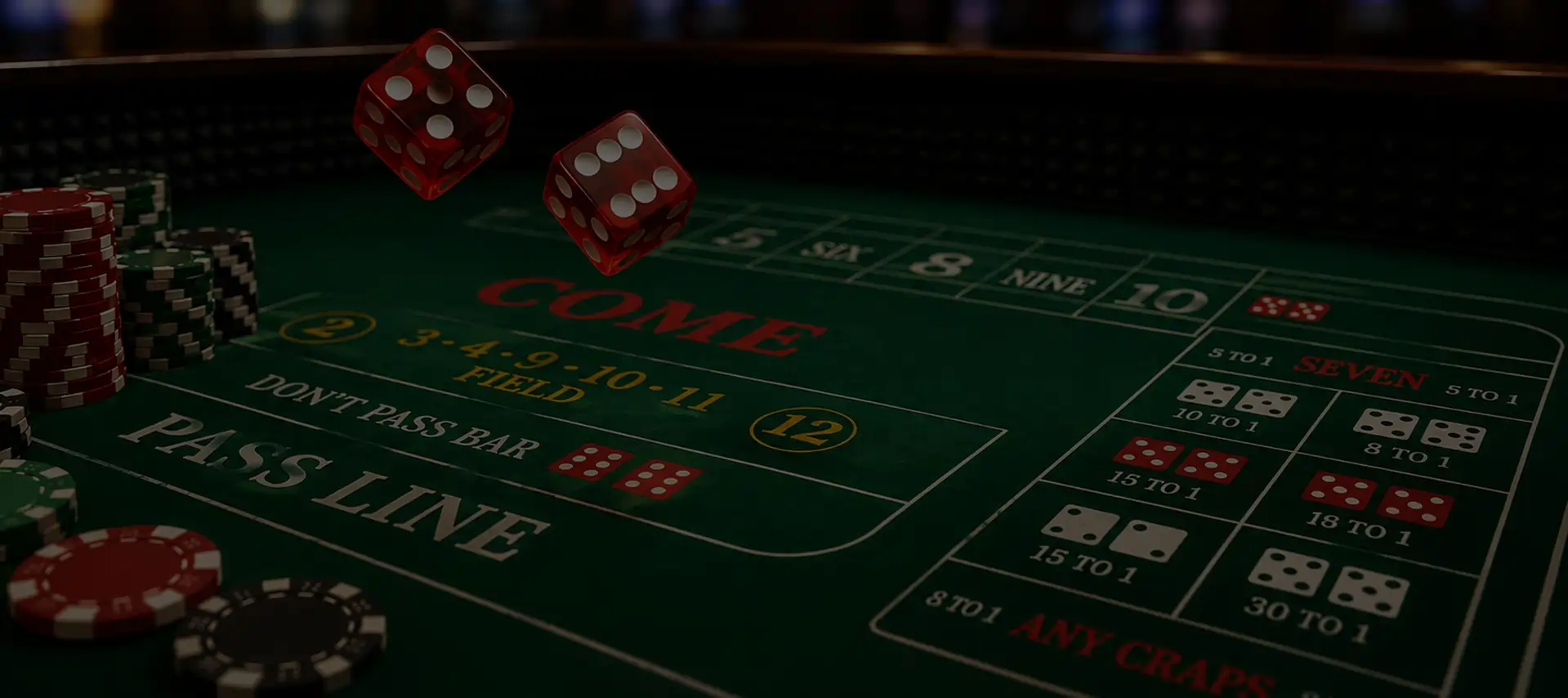 Craps: Payouts and House Edge of the Bets (and the Zero-Margin Bet)