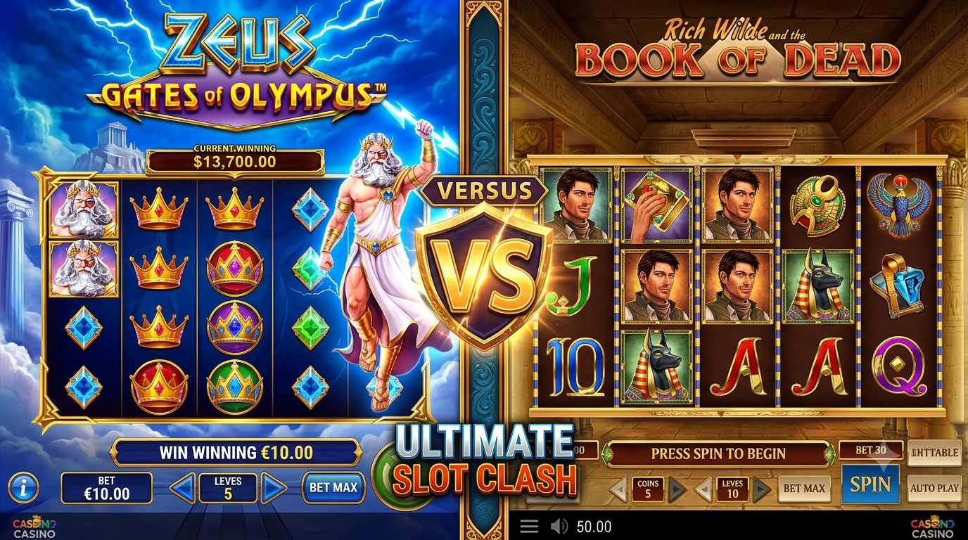 Gates of Olympus vs Book of Dead 2026: Which to Choose? Full Comparison