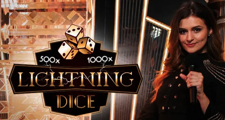 Lightning Dice Evolution tre dadi nella torre con fulmini moltiplicatori