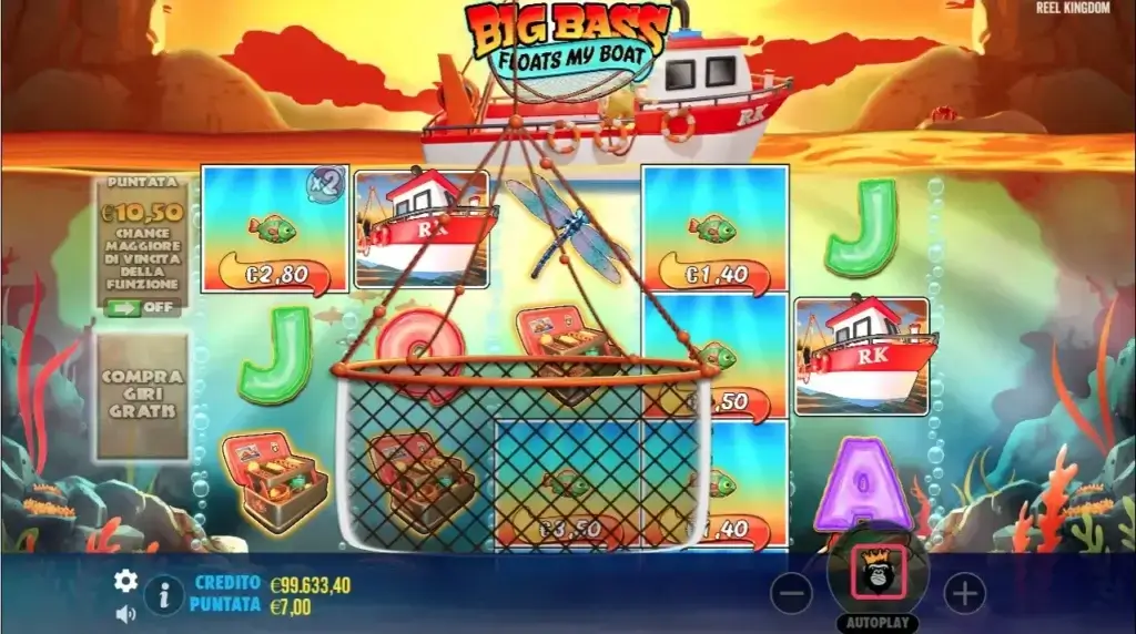 Migliori slot di pesca pescatore con canna e pesci money