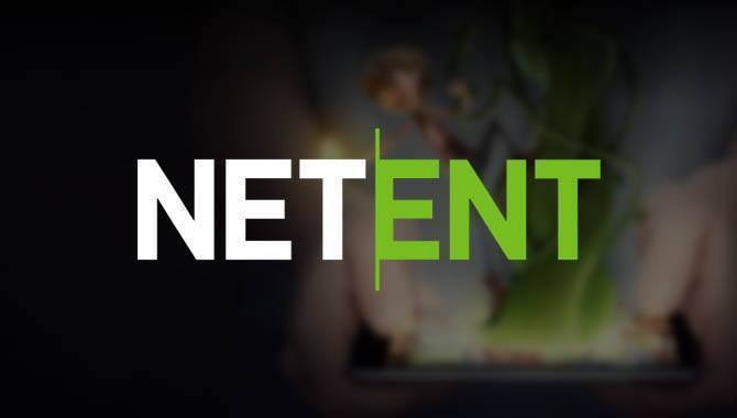 NetEnt provider logo con slot Starburst Gonzos Quest e Mega Fortune