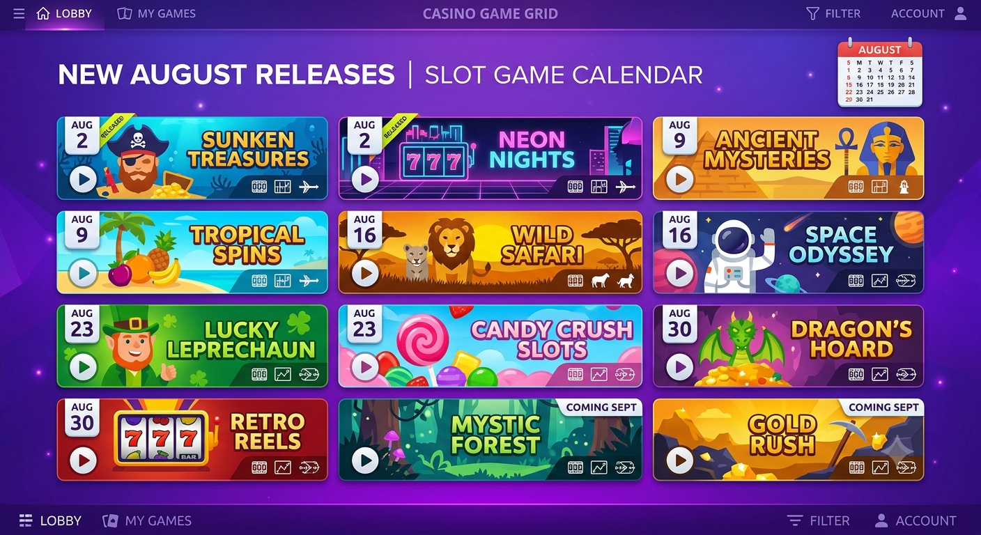 Nuove Slot Agosto 2026: Tutte le Uscite del Mese — Calendario Aggiornato