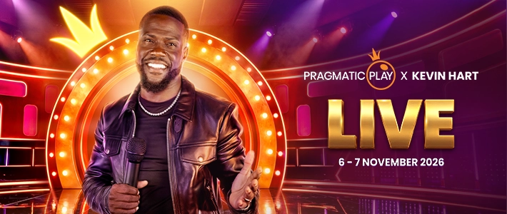 Pragmatic Play × Kevin Hart LIVE — evento live casino del 6-7 novembre 2026